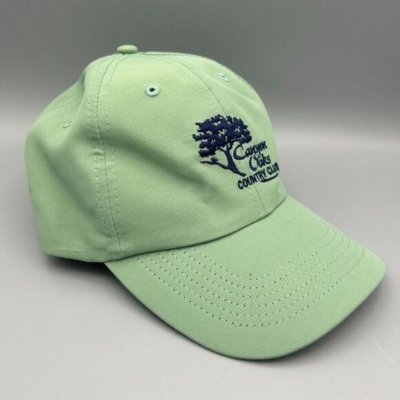 Men's Canyon Oaks Country Club Baseball Hat Golf Hat Green Chico CA Imperial Cap - Picture 1 of 8